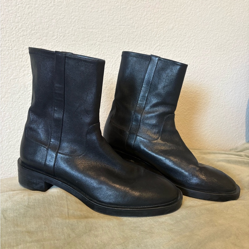 Stuart Weitzman Black Leather Boots